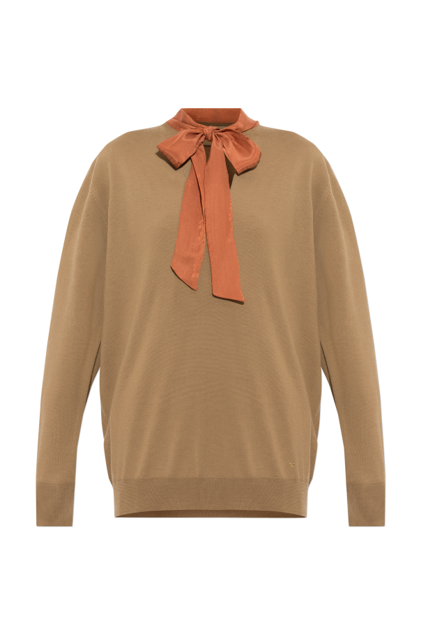 Wool sweater with scarf od Valentino Garavani