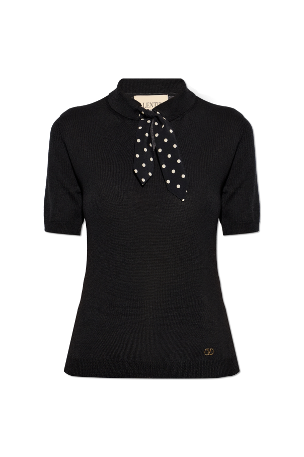 Top with decorative tie at the neckline od Valentino Garavani