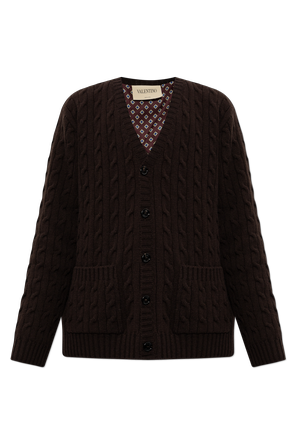 Wool cardigan with pockets