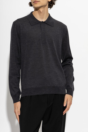 Valentino Garavani Wool long-sleeve polo