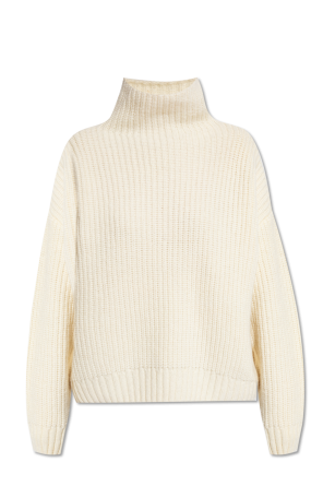 woman off white knitwear cotton crewneck sweatshirt
