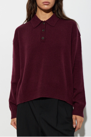 Anine Bing Cashmere polo shirt 'Lee'