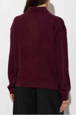 Anine Bing Cashmere polo shirt 'Lee'