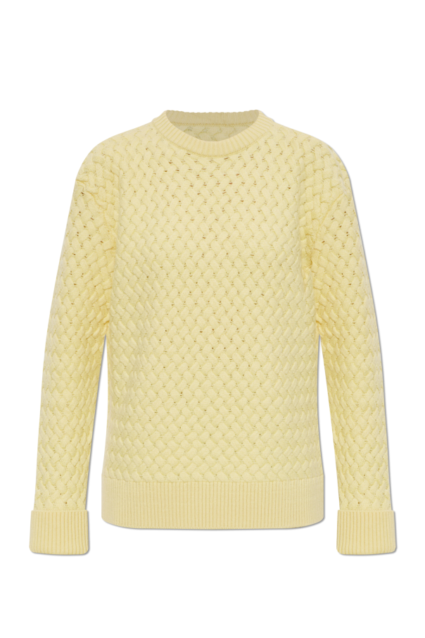 Wool sweater with a crew neck od Bottega Veneta
