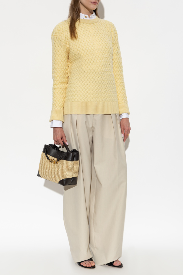 Bottega Veneta Camisola de lã com decote redondo
