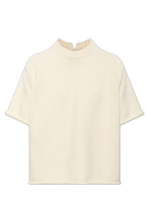 Wool Short-Sleeve Sweater
