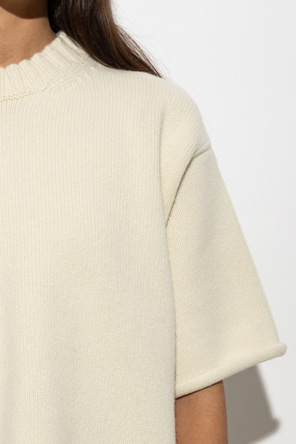 Bottega Veneta Jersey de lana de manga corta