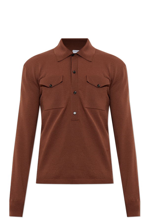 Long Sleeve Polo Shirt od Bottega Veneta