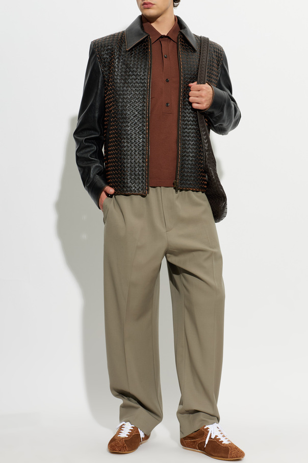 Bottega Veneta Pánské polo s dlouhým rukávem
