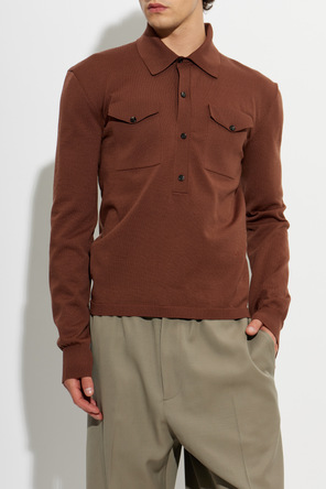 Bottega Veneta Pánské polo s dlouhým rukávem