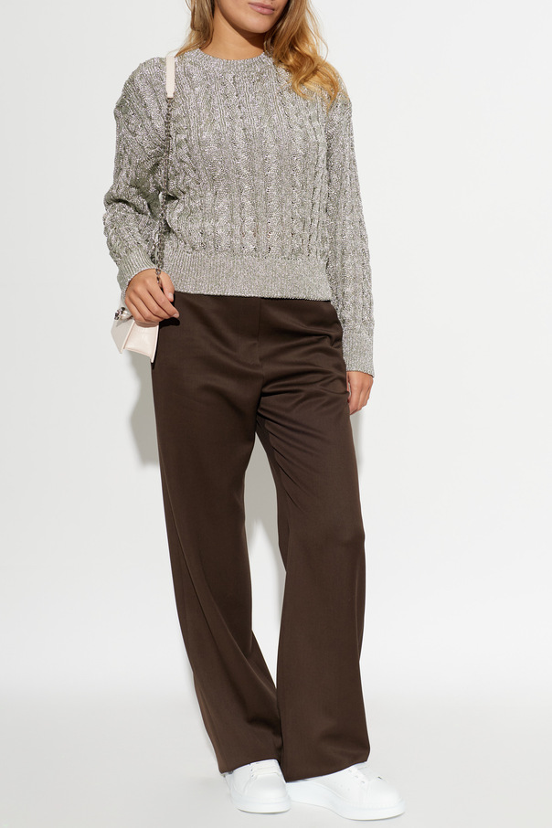Alexander McQueen Sweater with lurex thread