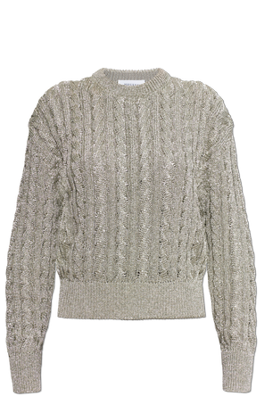 Sweater with lurex thread