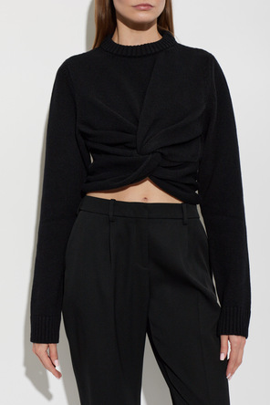 Balenciaga Camisola de lã com drapeado