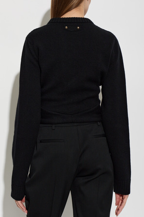 Balenciaga Camisola de lã com drapeado
