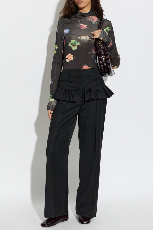 Ganni Top con estampado floral