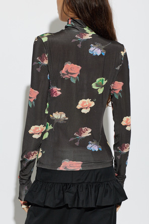 Ganni Top con estampado floral