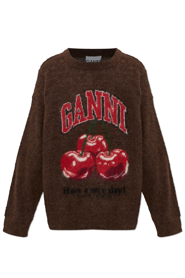 Oversized sweater with logo od Ganni