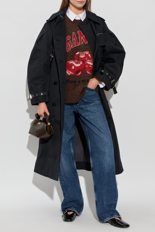 Ganni Oversized sweater with logo