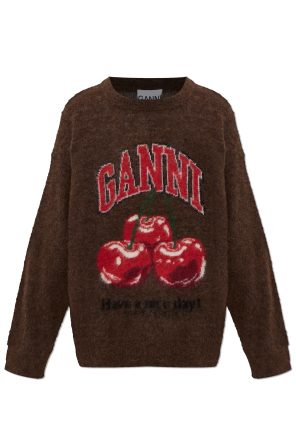 Oversize-Pullover mit Logo