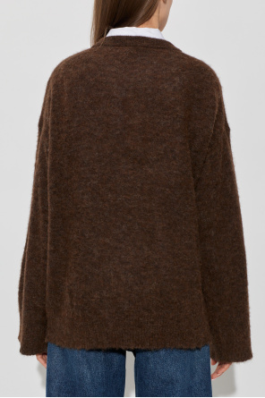 Ganni Oversized sweater with logo