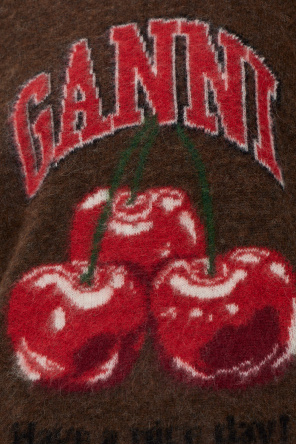 Ganni Oversized sweater with logo