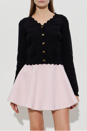 Ganni Cardigã com acabamento decorativo