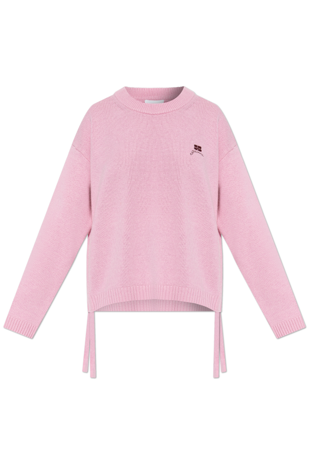 Sweater with side drawstrings od Ganni