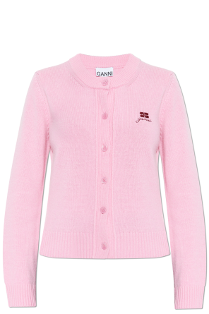 Cardigan with embroidered logo