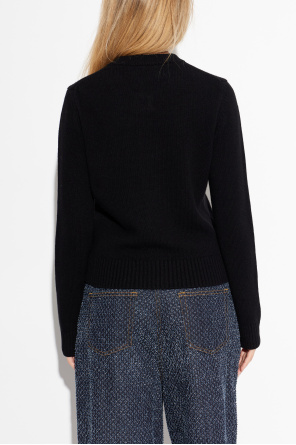 Ganni Cárdigan con logo bordado