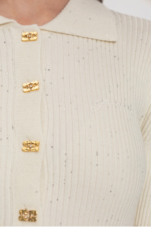 Ganni Top with shimmering sequins