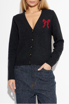 Ganni Kardigan z logo