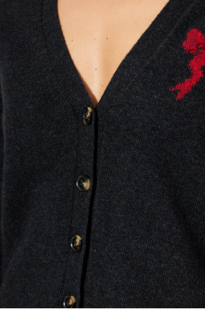 Ganni Kardigan z logo