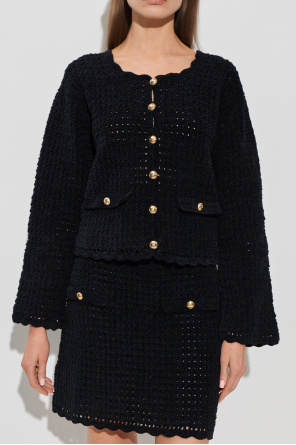 Ganni Cardigan mit dekorativen Pattentaschen