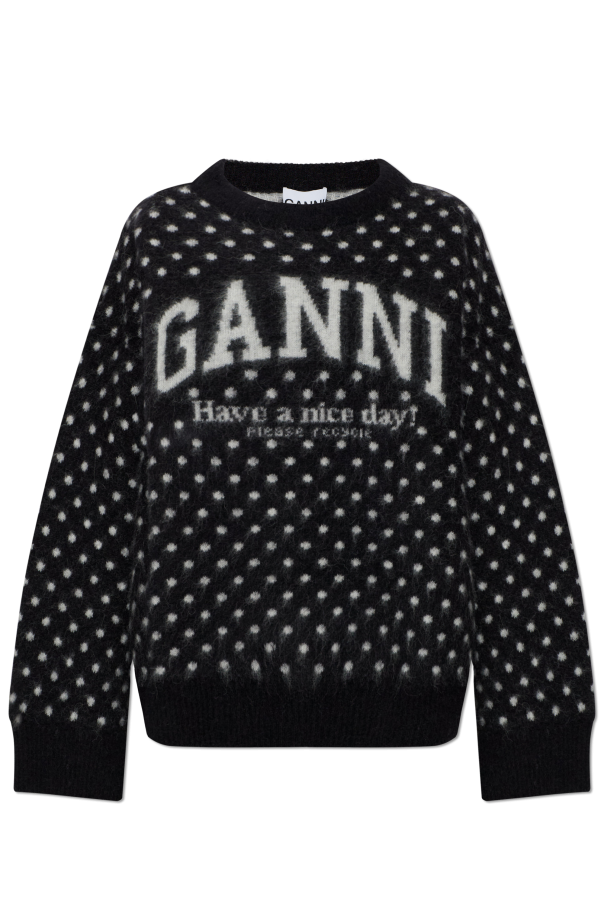 Polka dot pattern sweater od Ganni