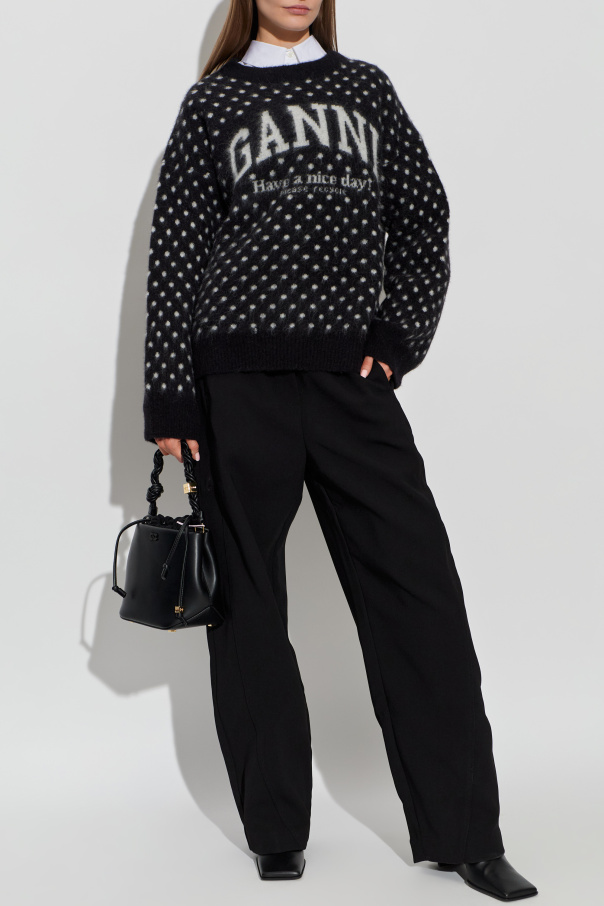 Ganni Suéter con estampado de lunares