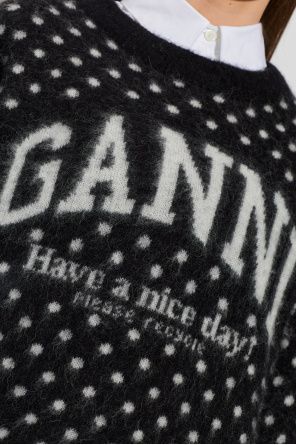 Ganni Suéter con estampado de lunares