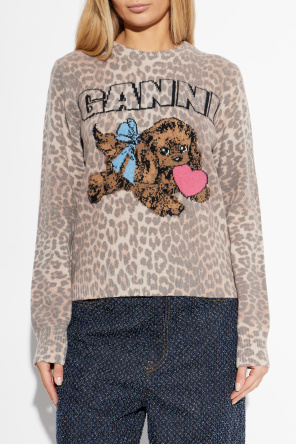 Ganni Pullover mit Tiermotiv