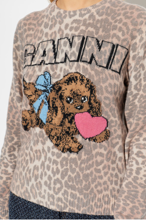 Ganni Pullover mit Tiermotiv