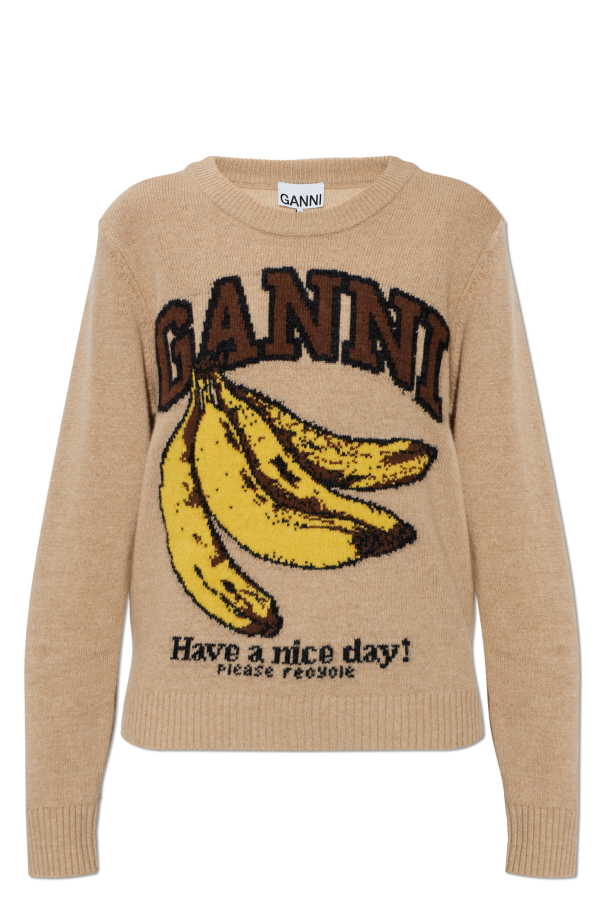 Sweater with logo od Ganni