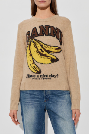 Ganni Sweater with logo