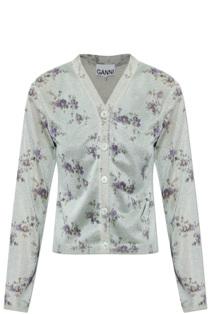 Kardigan z motywem kwiatowym