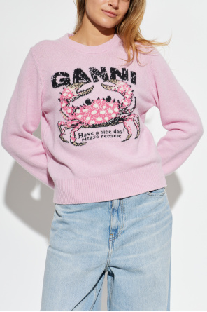 Ganni Suéter con logo