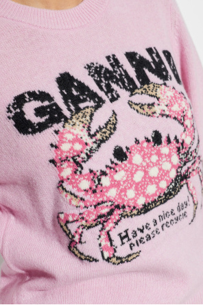 Ganni Suéter con logo