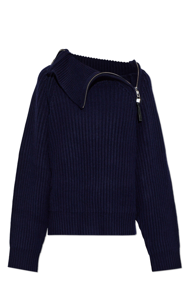 Wool Sweater with Zippers od Ganni