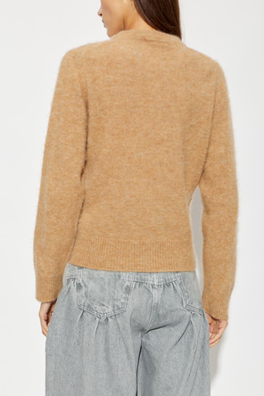 Ganni Sweater with a colorful pattern and logo