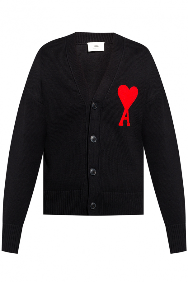 Ami Alexandre Mattiussi Cardigan with logo