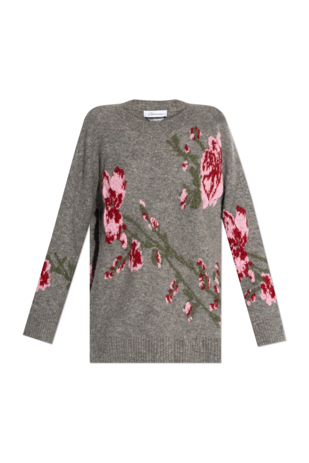 Blumarine Sweter z motywem kwiatowym