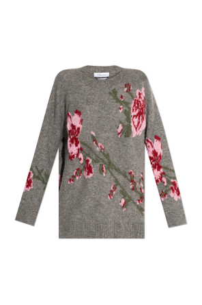 Sweater with floral motif