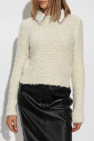Blumarine cream Sweater with detachable collar