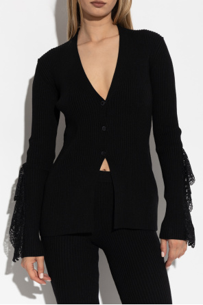 Blumarine Prążkowany kardigan